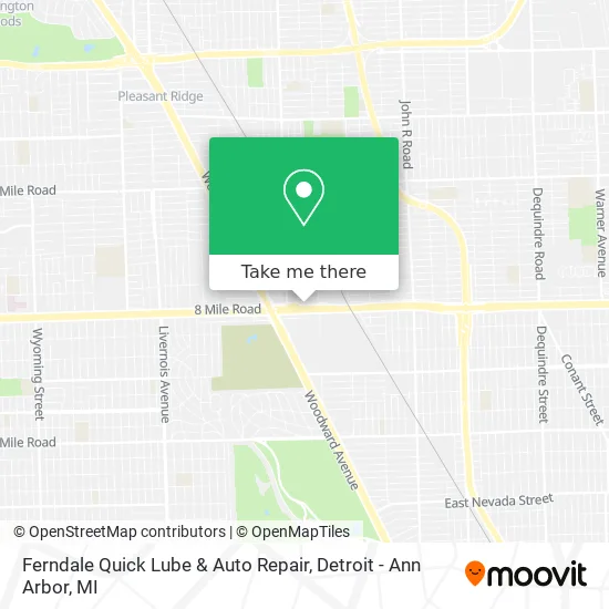 Mapa de Ferndale Quick Lube & Auto Repair