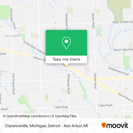 Mapa de Clarenceville, Michigan