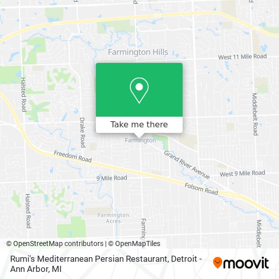 Rumi's Mediterranean Persian Restaurant map