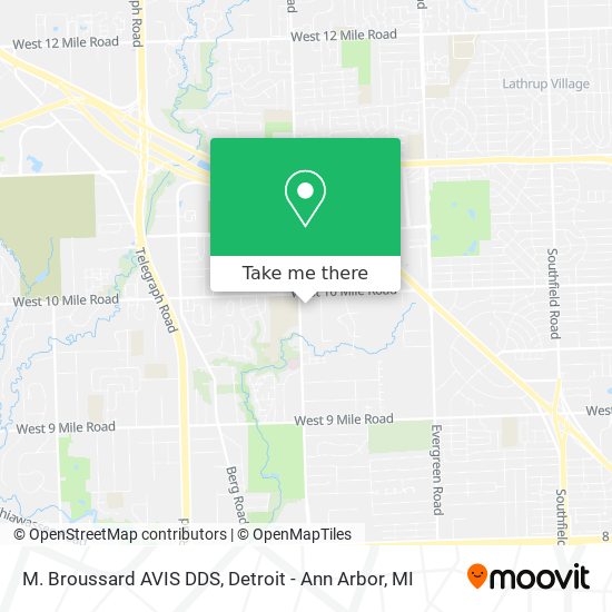 M. Broussard AVIS DDS map