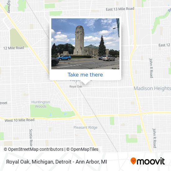 Royal Oak, Michigan map