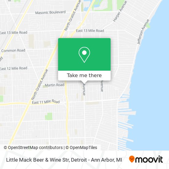 Little Mack Beer & Wine Str map