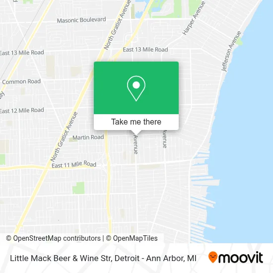 Little Mack Beer & Wine Str map