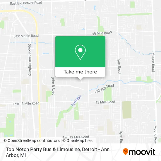 Top Notch Party Bus & Limousine map