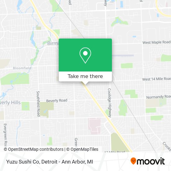 Mapa de Yuzu Sushi Co
