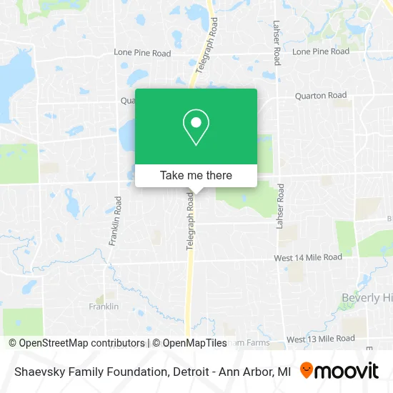 Shaevsky Family Foundation map