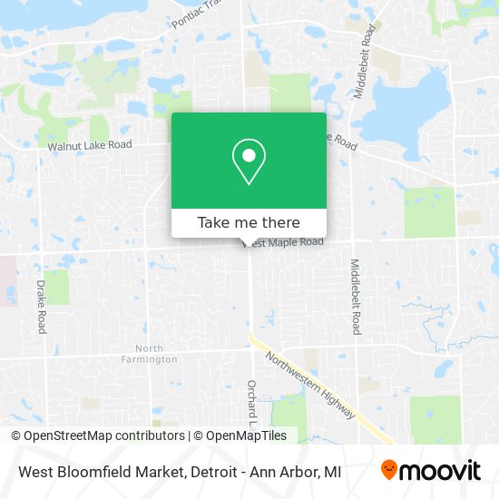 Mapa de West Bloomfield Market