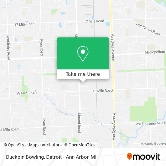 Duckpin Bowling map