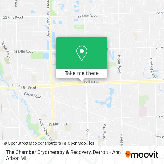 The Chamber Cryotherapy & Recovery map