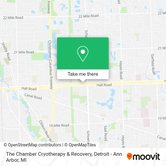 The Chamber Cryotherapy & Recovery map