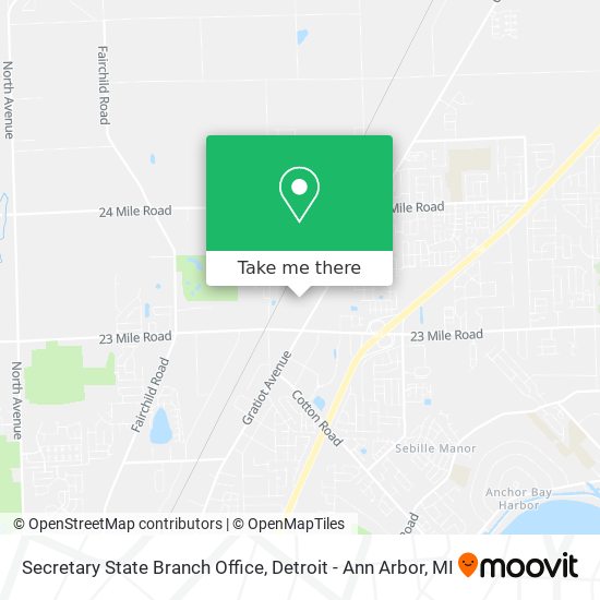 Secretary State Branch Office map