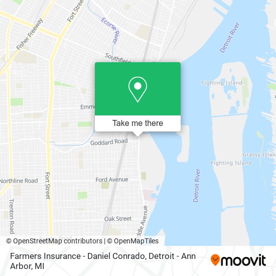 Farmers Insurance - Daniel Conrado map