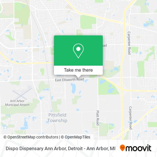 Dispo Dispensary Ann Arbor map