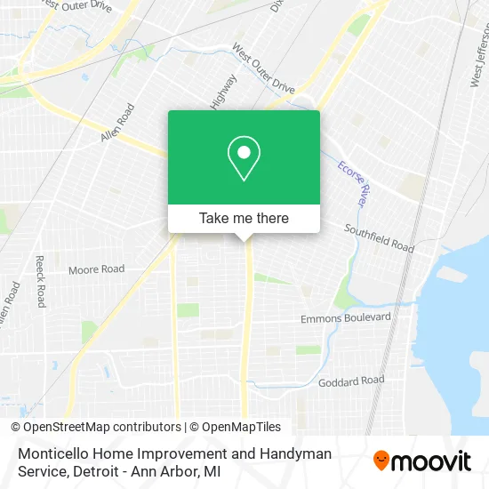 Monticello Home Improvement and Handyman Service map