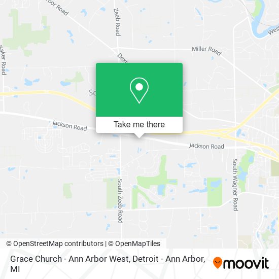 Grace Church - Ann Arbor West map