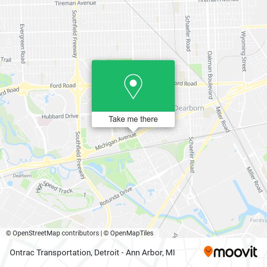 Ontrac Transportation map