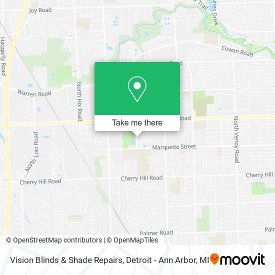 Vision Blinds & Shade Repairs map