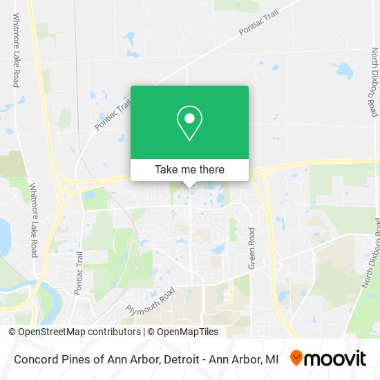 Concord Pines of Ann Arbor map