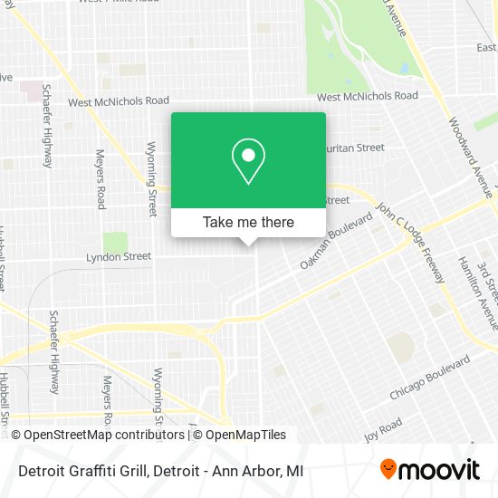 Detroit Graffiti Grill map