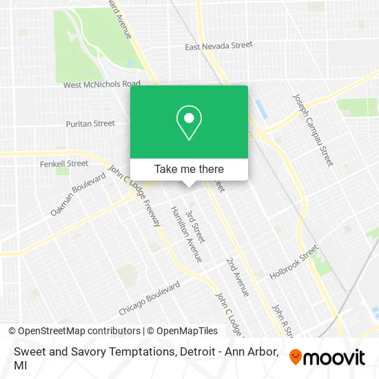 Sweet and Savory Temptations map