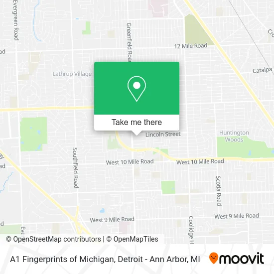 A1 Fingerprints of Michigan map