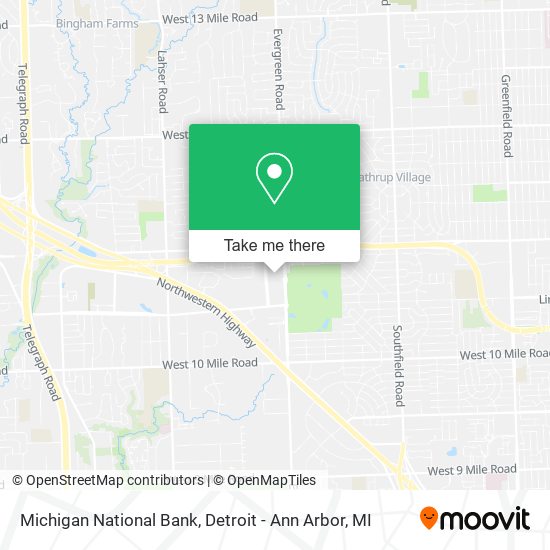 Mapa de Michigan National Bank