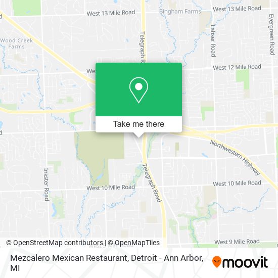 Mapa de Mezcalero Mexican Restaurant