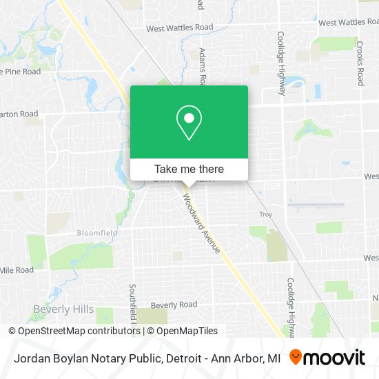 Mapa de Jordan Boylan Notary Public