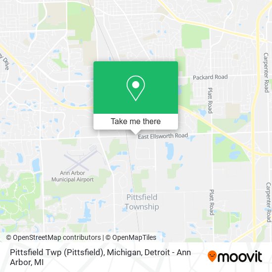 Pittsfield Twp (Pittsfield), Michigan map