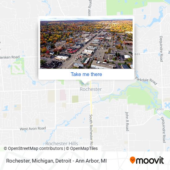 Rochester, Michigan map