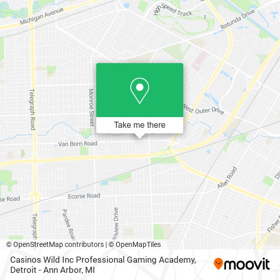 Casinos Wild Inc Professional Gaming Academy map