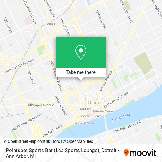Mapa de Pointsbet Sports Bar (Lca Sports Lounge)