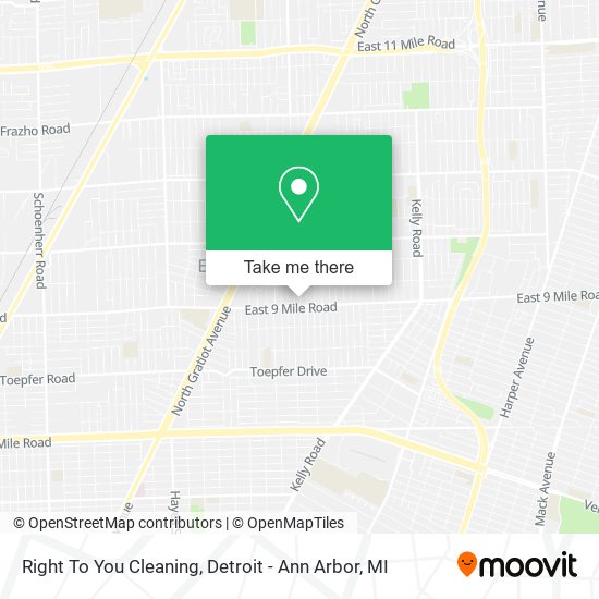 Right To You Cleaning map