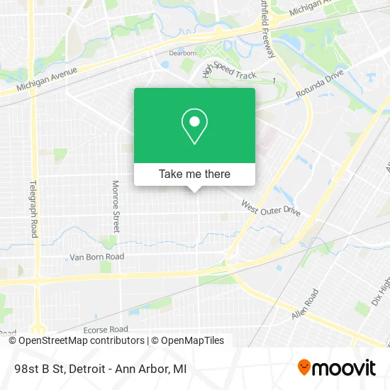 98st B St map