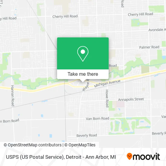 USPS (US Postal Service) map