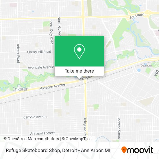 Mapa de Refuge Skateboard Shop