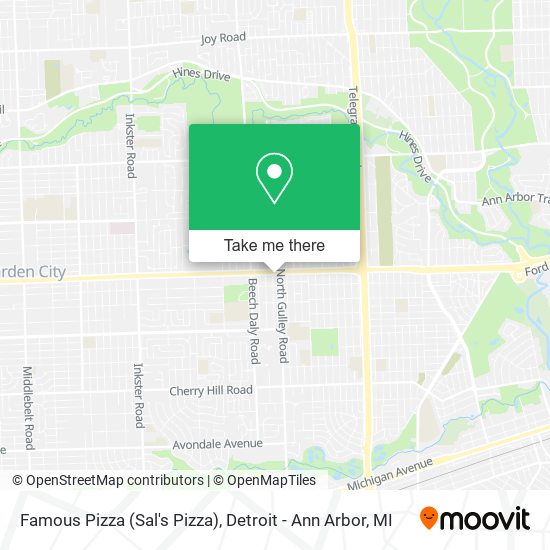 Mapa de Famous Pizza (Sal's Pizza)