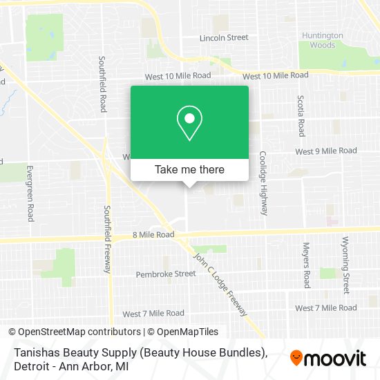 Mapa de Tanishas Beauty Supply (Beauty House Bundles)