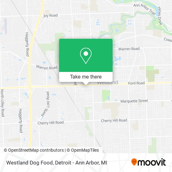 Westland Dog Food map