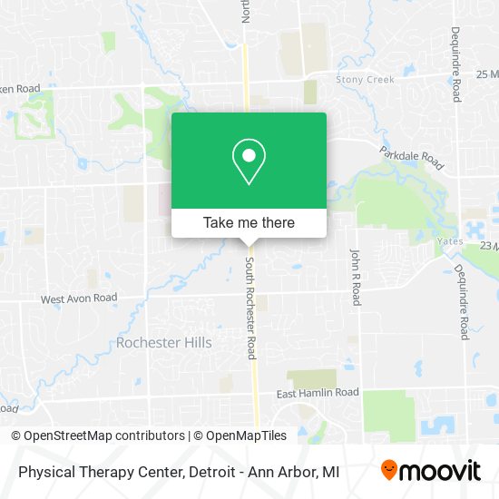 Physical Therapy Center map