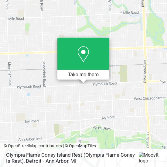 Olympia Flame Coney Island Rest map