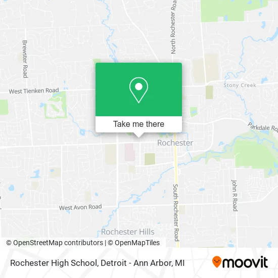 Rochester High School map