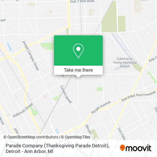 Parade Company (Thanksgiving Parade Detroit) map