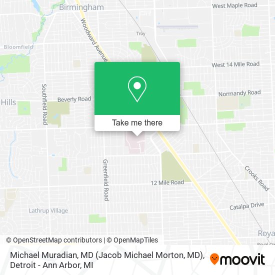 Michael Muradian, MD (Jacob Michael Morton, MD) map