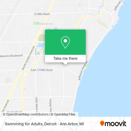 Swimming for Adults map