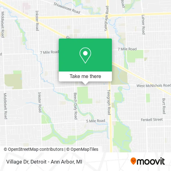 Village Dr map