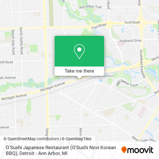 O'Sushi Japanese Restaurant (O'Sushi Novi Korean BBQ) map