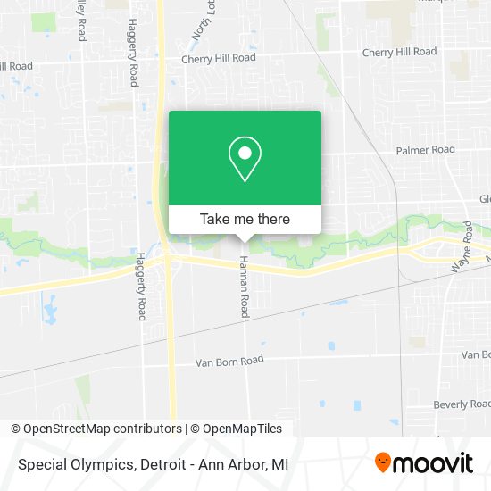 Special Olympics map