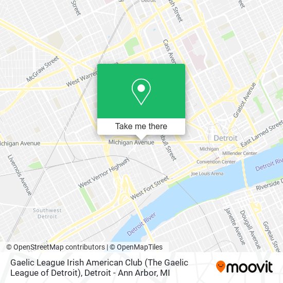 Gaelic League Irish American Club (The Gaelic League of Detroit) map