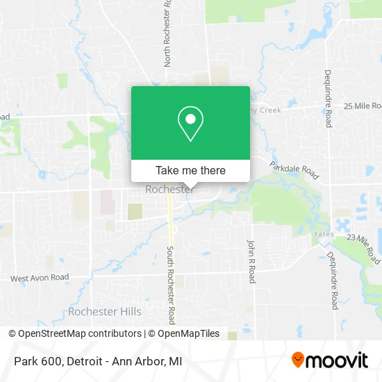 Park 600 map